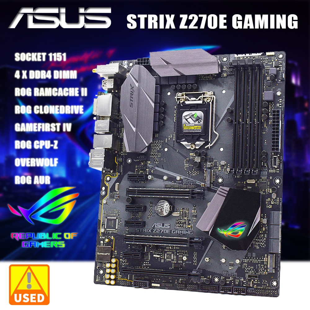 Asus rog strix z270e on sale gaming