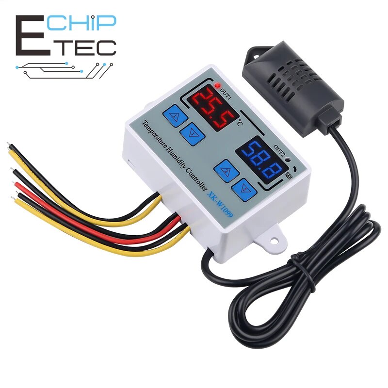 ♠XKW1099 Dual Digital Thermostat Humidistat Egg Incubator Temperature Humidity Controller Regul