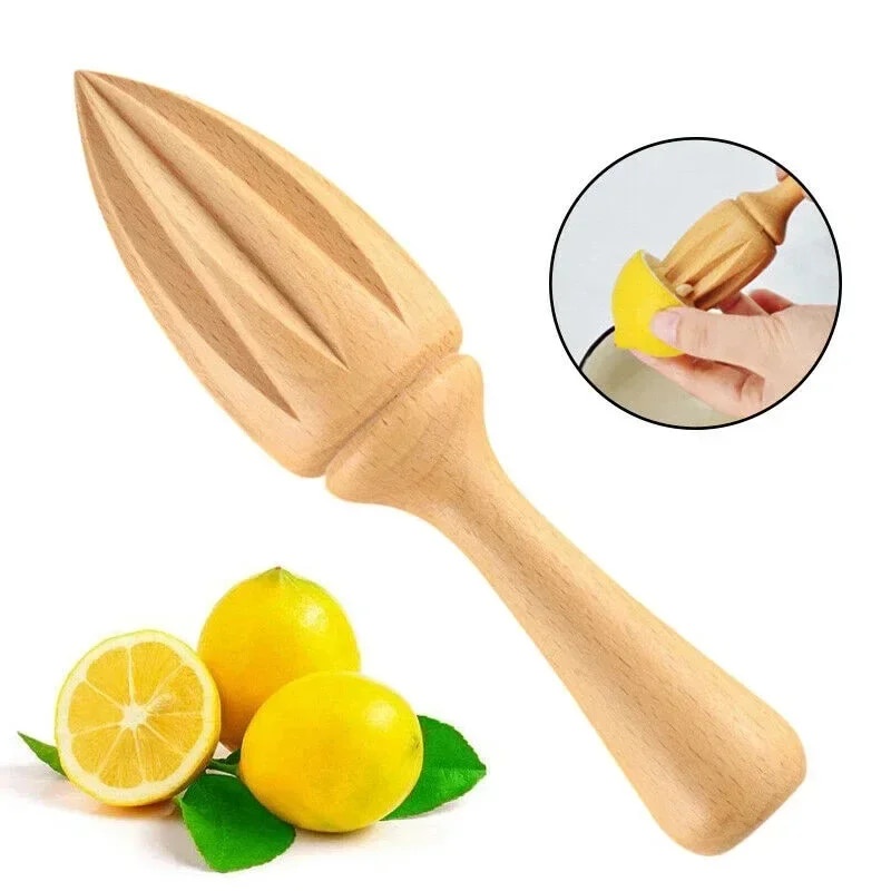 Orange Manual Lemon Juicer Mini Fruit Juicers Wooden Lemons Squeezer
