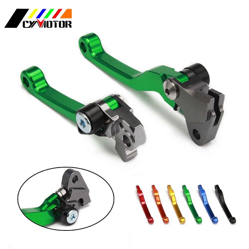 Motorcycle Cnc Pivot Brake Clutch Levers For Kawasaki Kx Kx