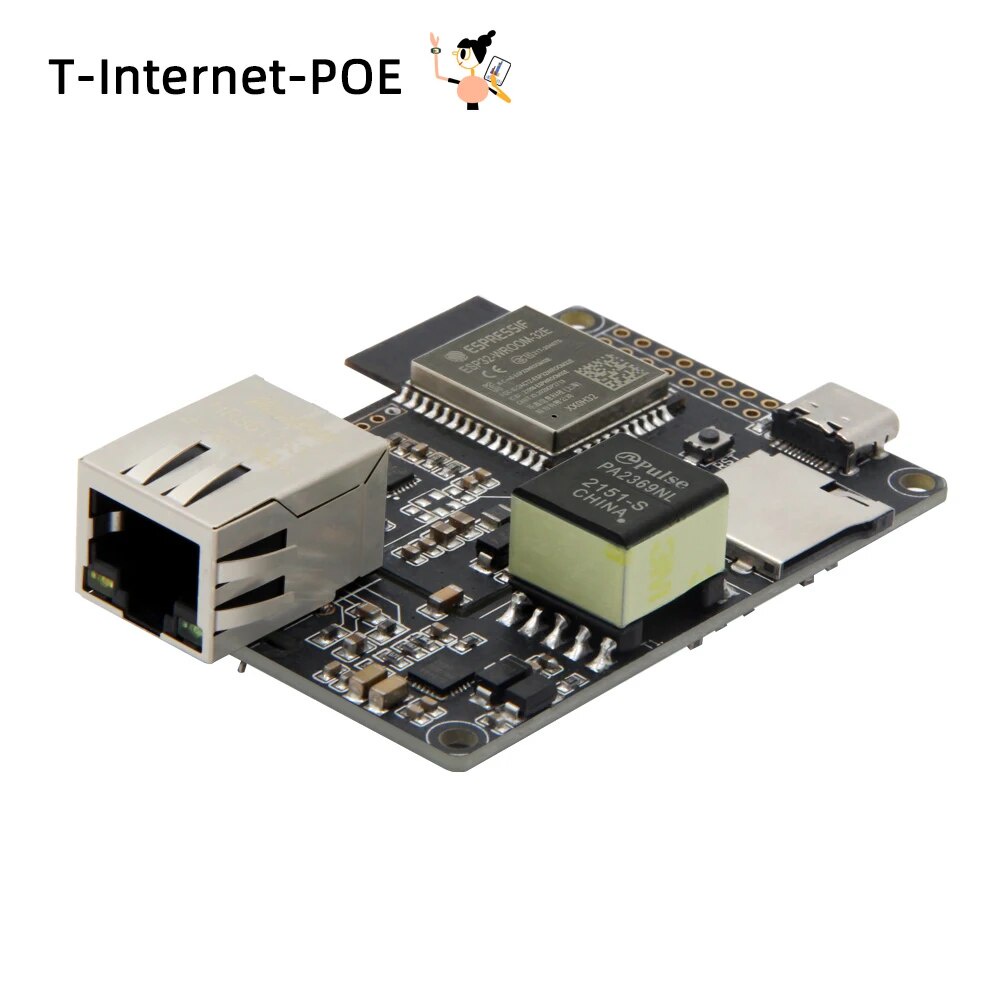 LILYGO® TTGO T-Internet-POE ESP32 Ethernet Adapter LAN8720A Development ...
