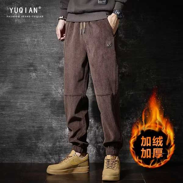 New Autumn Winter Corduroy Sweatpants Men Baggy Joggers Fashion