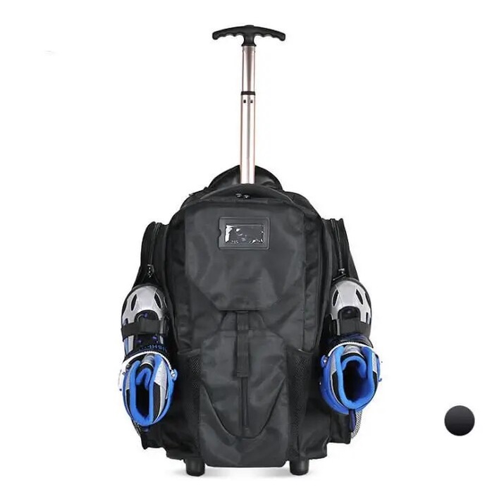 50a Men Wheeled backpack bag Trolley Bags on wheels skating roller