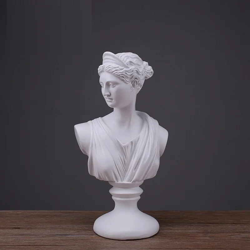 91J David Diana of Versailles Figure Sculpture Greek Mythology Bust ...