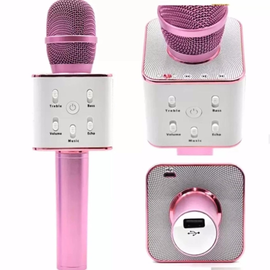 Wireless Microphone &HIFI SpeakerQ7 ( PINK ) Shopee Philippines