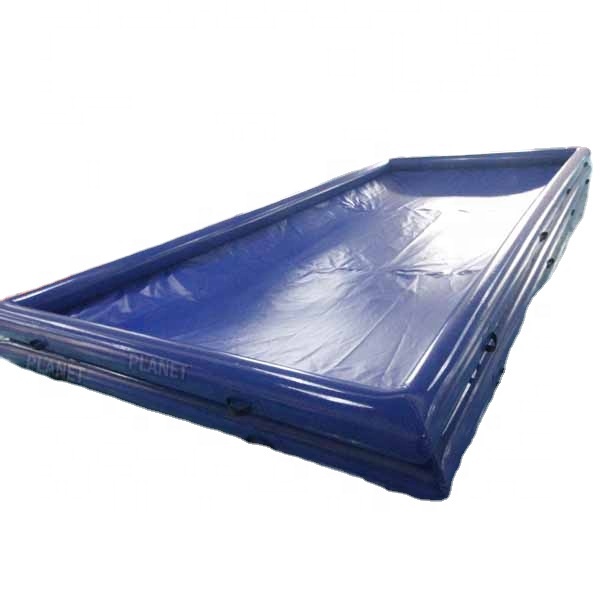 Factory Car Wash Mat Water Containment Mat PVC Tarpaulin Portable Inflatable Car Wash Floor Mats