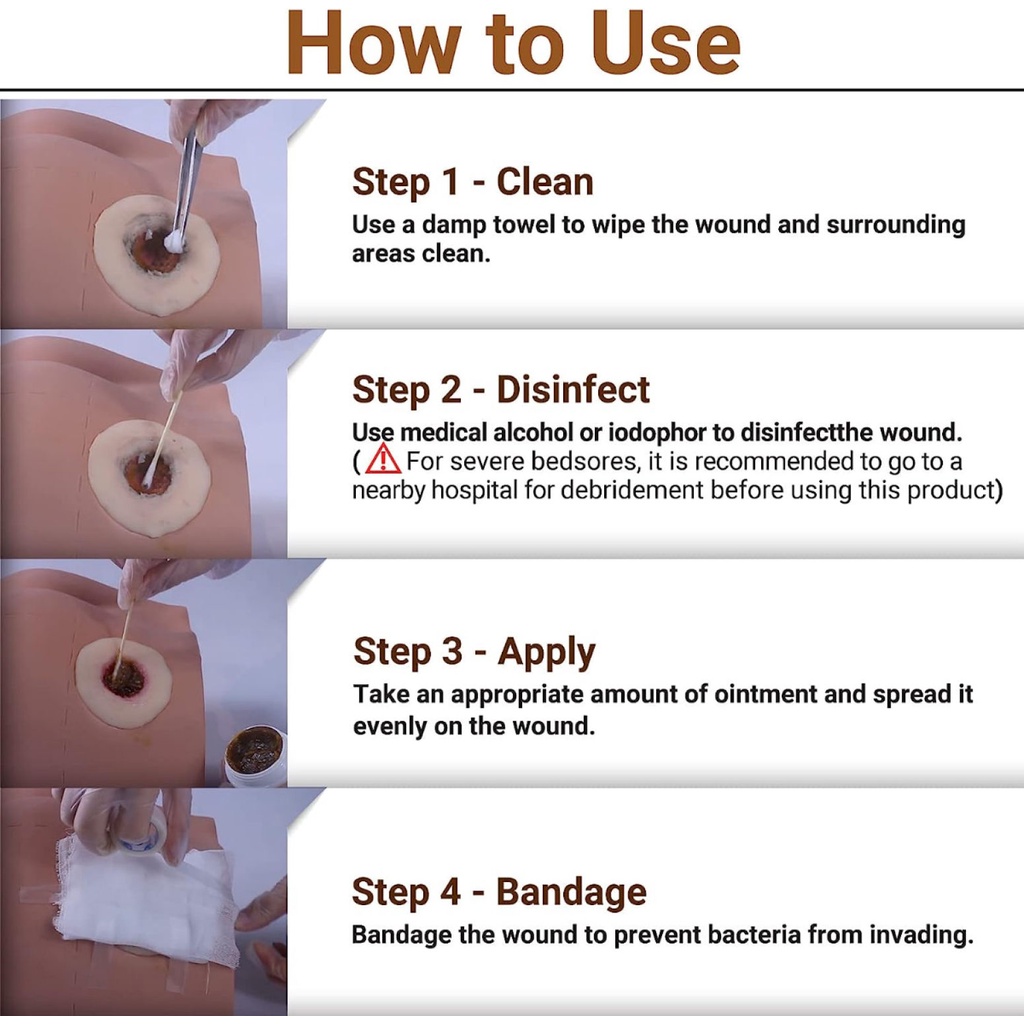 LMNOOP Bed Sore Cream, Organic Bedsore Ointment, Bed Sores Treatment