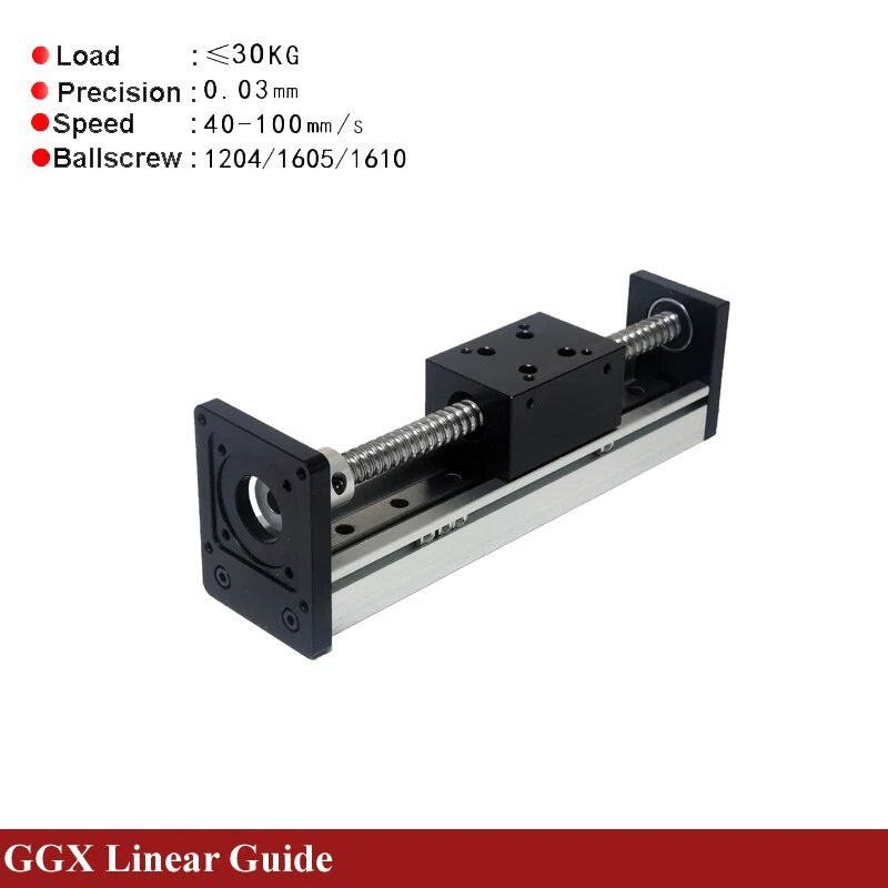 Free Shipped 50-300mm Effective Stroke CNC Linear Guide Stage Rail ...