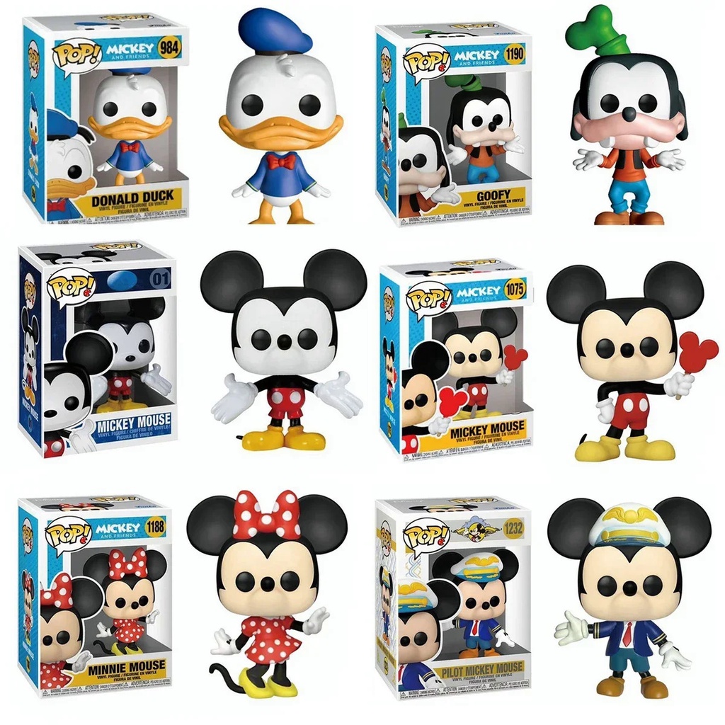 New FUNKO POP Mickey Mouse anime Series Minnie Mouse,Donald Duck, Daisy ...