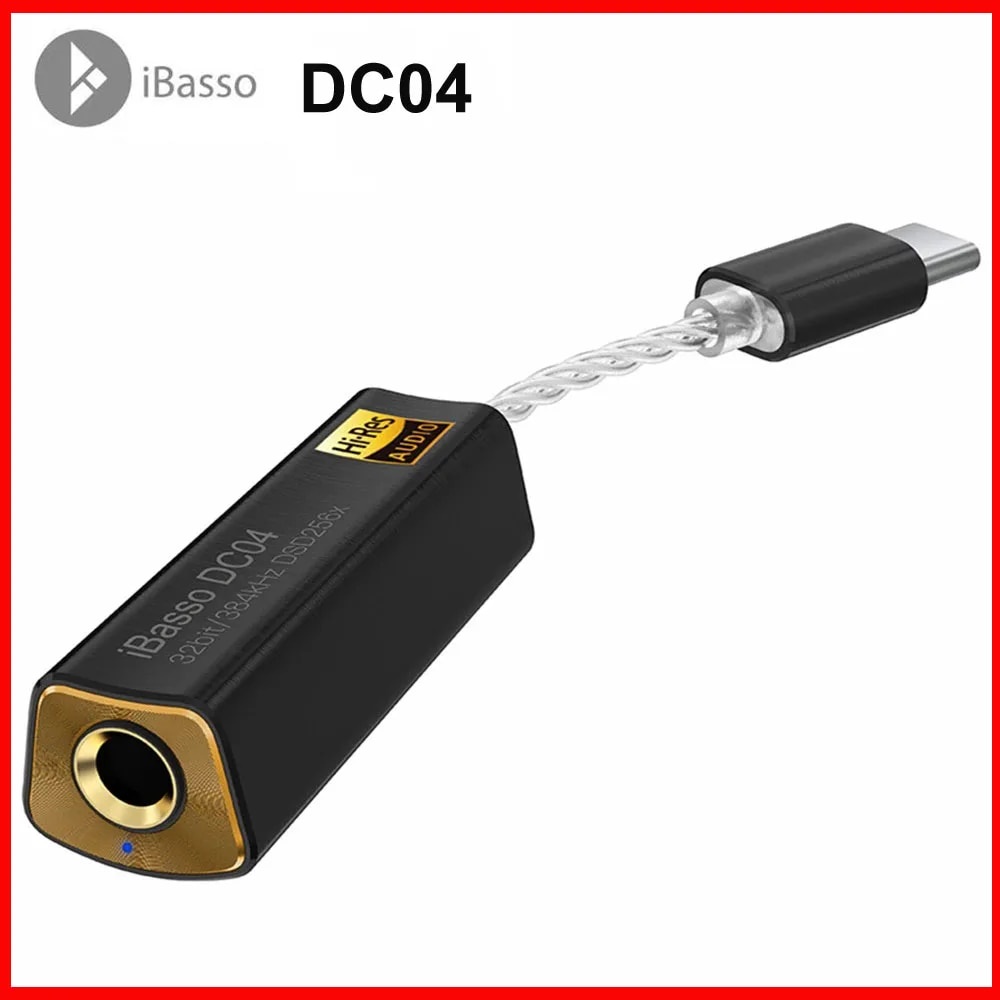 32a iBasso DC04 Decoding Amp Typec to 4.4mm for Mobile Phone Lossless