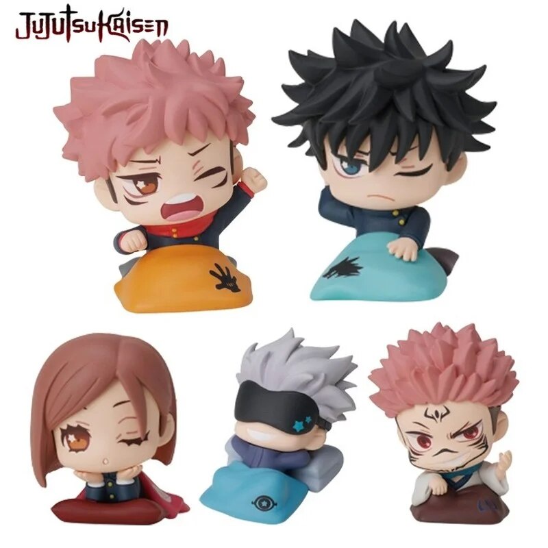 10x New StaSto Jujutsu Kaisen Gashapon Capsule Sleeping Gojo Inumaki ...