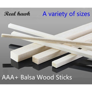  240 Pieces Balsa Wood Sticks Hardwood Square Wooden