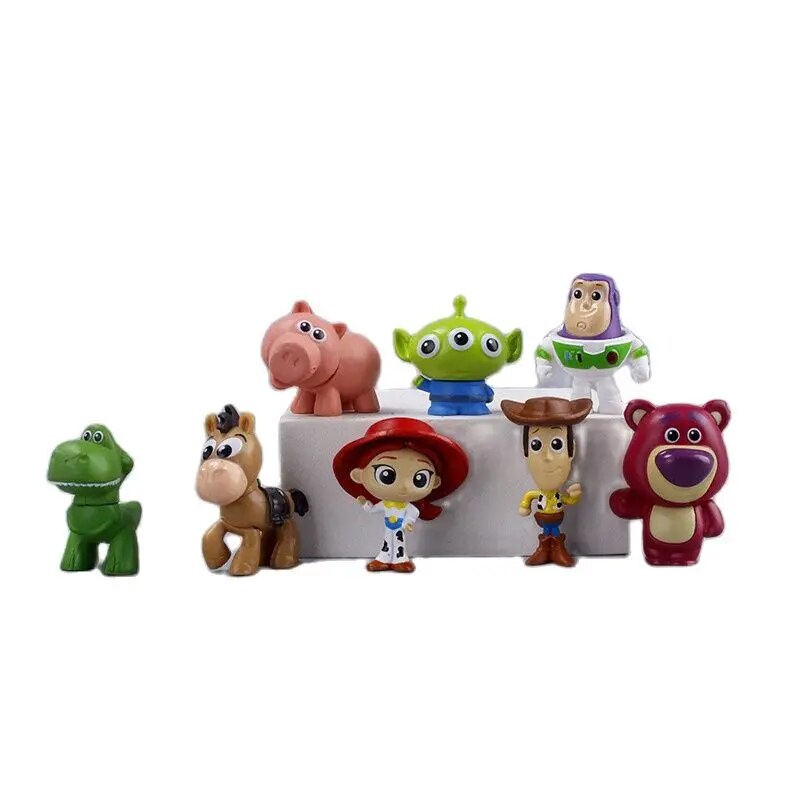 719 4 Pcs/Set 3-5 CM Disney New Toy Story 3 Sherif Woody Buzz Lightyear ...