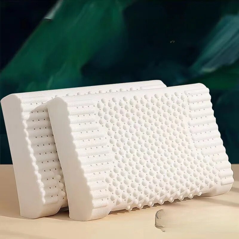 72X Latex Cervical Neck Traction Pillow Body Sleep Ergonomic Bed Soft