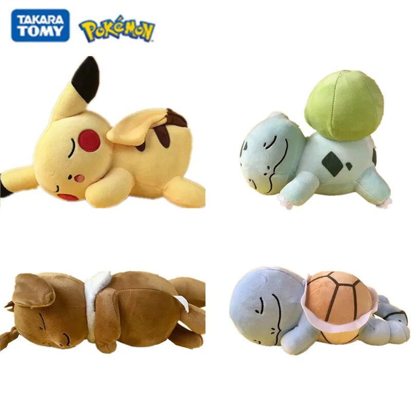 51C 18-25Cm Size Pokemon Cute Plushies Pikachu Eevee Bulbasau Squirtle ...