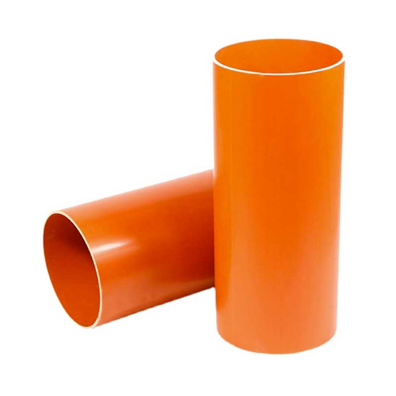 D50-d315mm Insulated Electrical Wire Protection Pvc Pipe Orange Tubes 