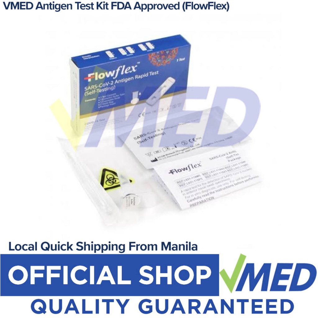 VMED Antigen Test Kit FDA Approved No box Included(FlowFlex) Shopee