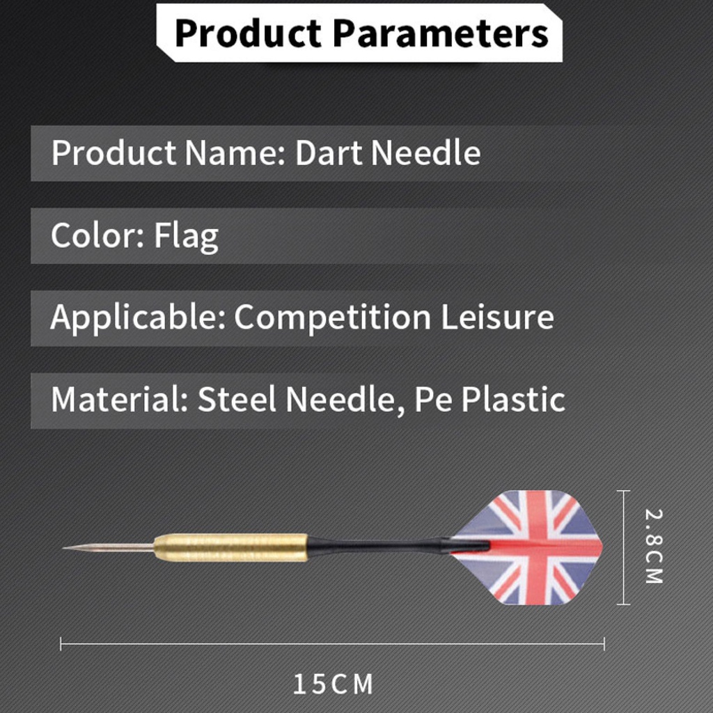 3/6/15Pcs Dart Pins Professional Darts Pin Flag Copper Tournament Safty