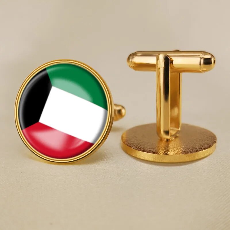17n Coat of Arms of Kuwait Kuwaitis Map Flag National Emblem Cufflinks MMP Shopee Philippines
