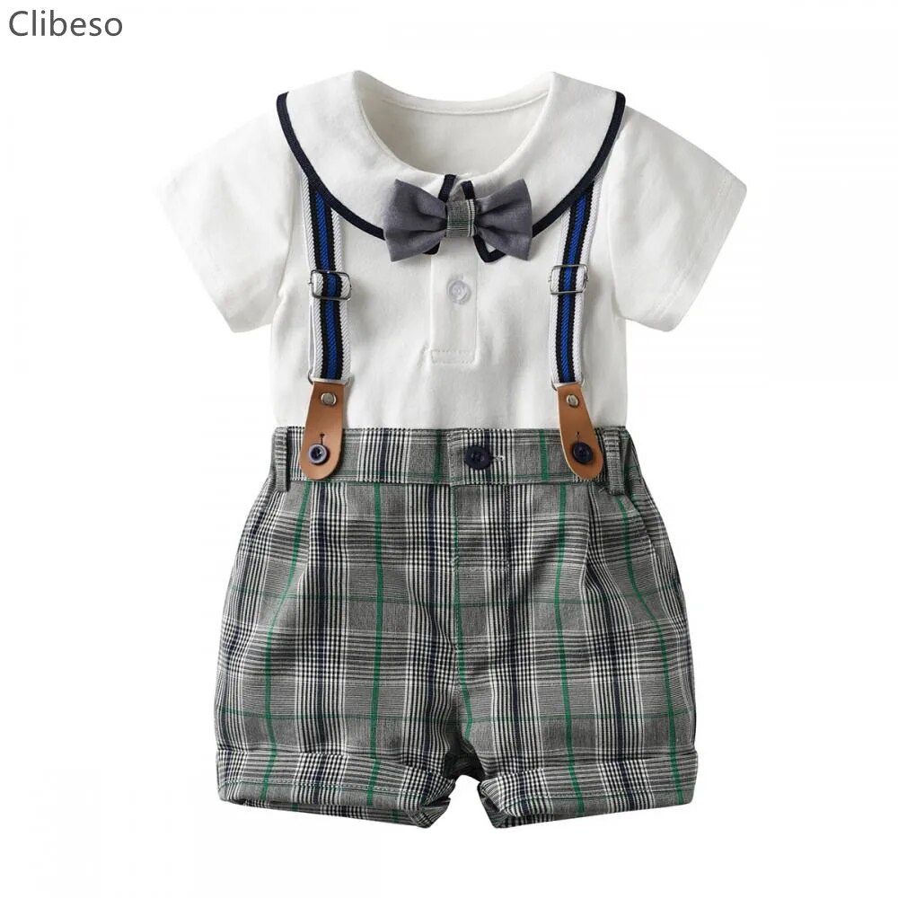 90S Clibeso Children Spanish Baby Boy Clothes Set Infant Summer Holiday
