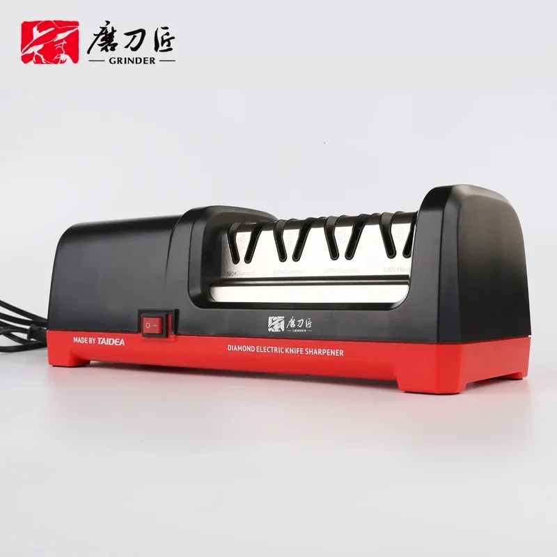 TAIDEA Electric Diamond Knife Sharpener New Upgrade Sharpening System Have Polishing Grit 360/6