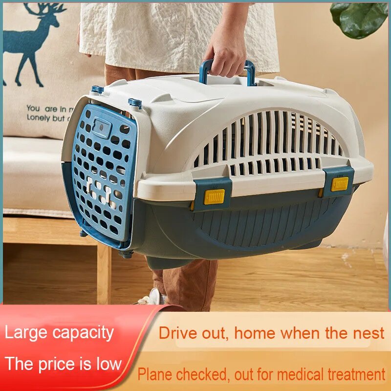 63R Cat Air Box Transportation Cage Portable Air Freight Box For Dogs And Pets Portable Ventil