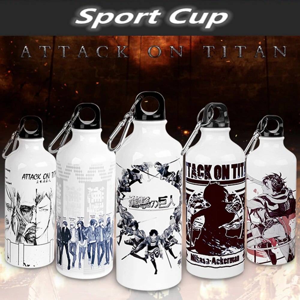 84n Anime JK Eren Jaeger Mikasa Ackerman Armin Arlert Cosplay Sport Cup ...