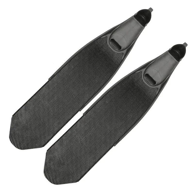 Adult comfortable black Carbon Fiber Ultra long snorkeling freediving ...