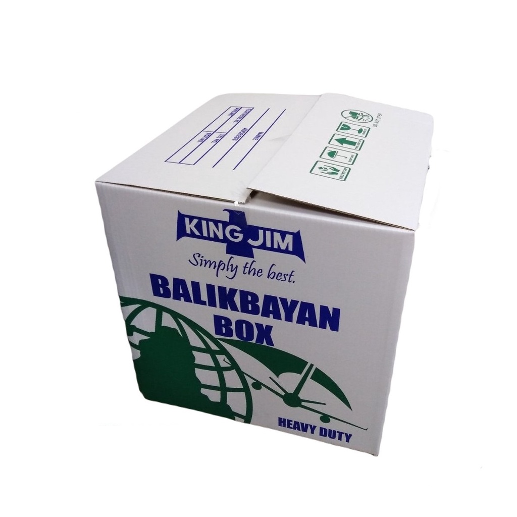 quality goods Box King White Balikbayan 20x20x20 Inches Heavy Duty Size Jim Box Storage 1pc