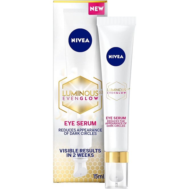 NIVEA LUMINOUS 630 EVEN GLOW Anti Dark Circles Puffy Eyes Serum ...