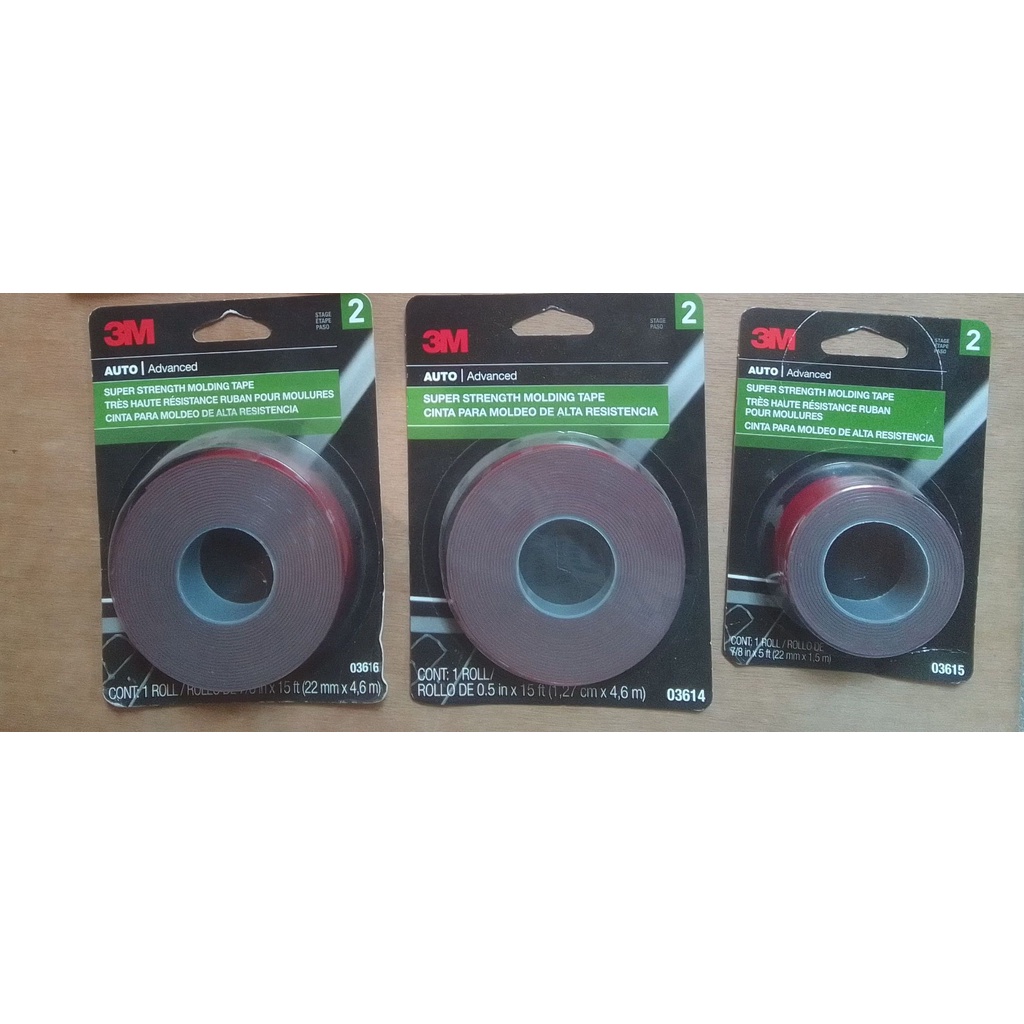 3M AUTOMOTIVE TAPE DOUBLE SIDED TAPE AUTO ADVANCED SUPER STRENGTH ...