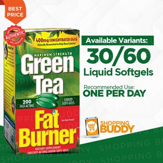 Green Tea Fat Burner, 30 Fast-Acting Liquid Soft-Gels