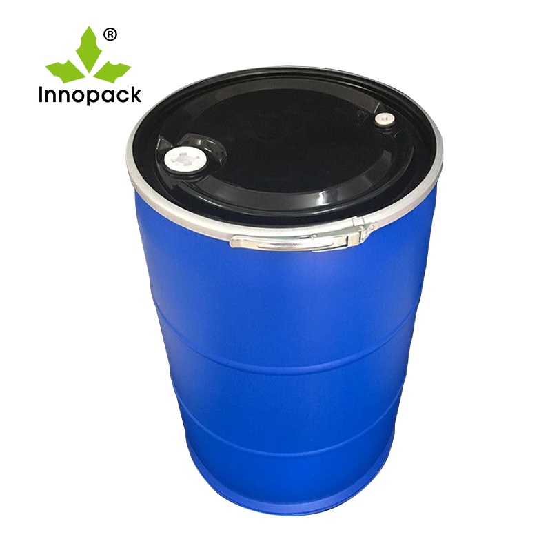 200 liter HDPE blue plastic oil drum with two spout lid and lock ring Shopee Philippines