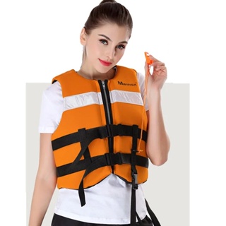 Fishing Life Vest Safety Jacket, Large Buoyancy Aid Adult with  Multi-Pockets and Reflective Stripe Thickened Swim Vest for Men Women  Swimming Water