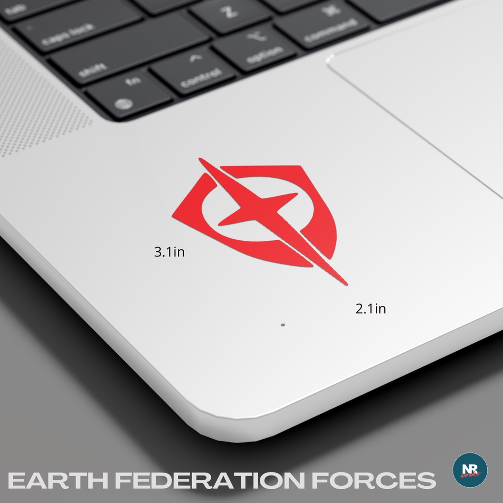 Earth Federation Force Logo Gundam Gunpla Vinyl Decal Waterproof ...
