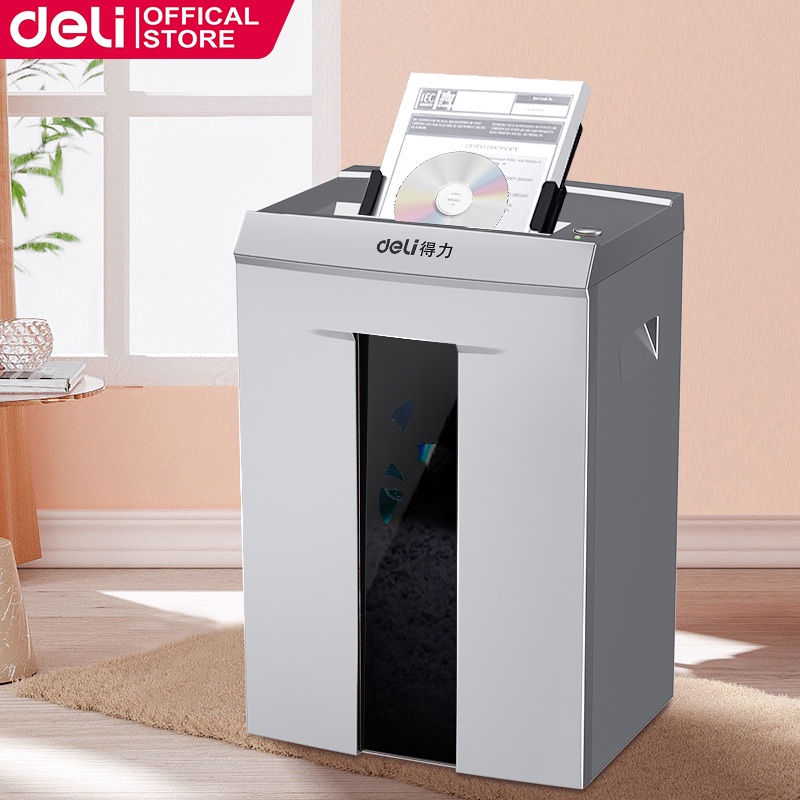 Deli 20L Paper Shredder Machine Heavy Duty Shredder Can Shred CDs Cards