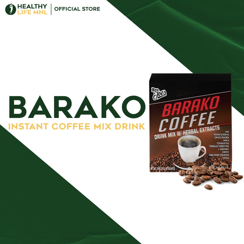 Bro Joe's Barako Coffee 1box 10 sachet With Tongkat Ali and Panax Ginseng That Helps You