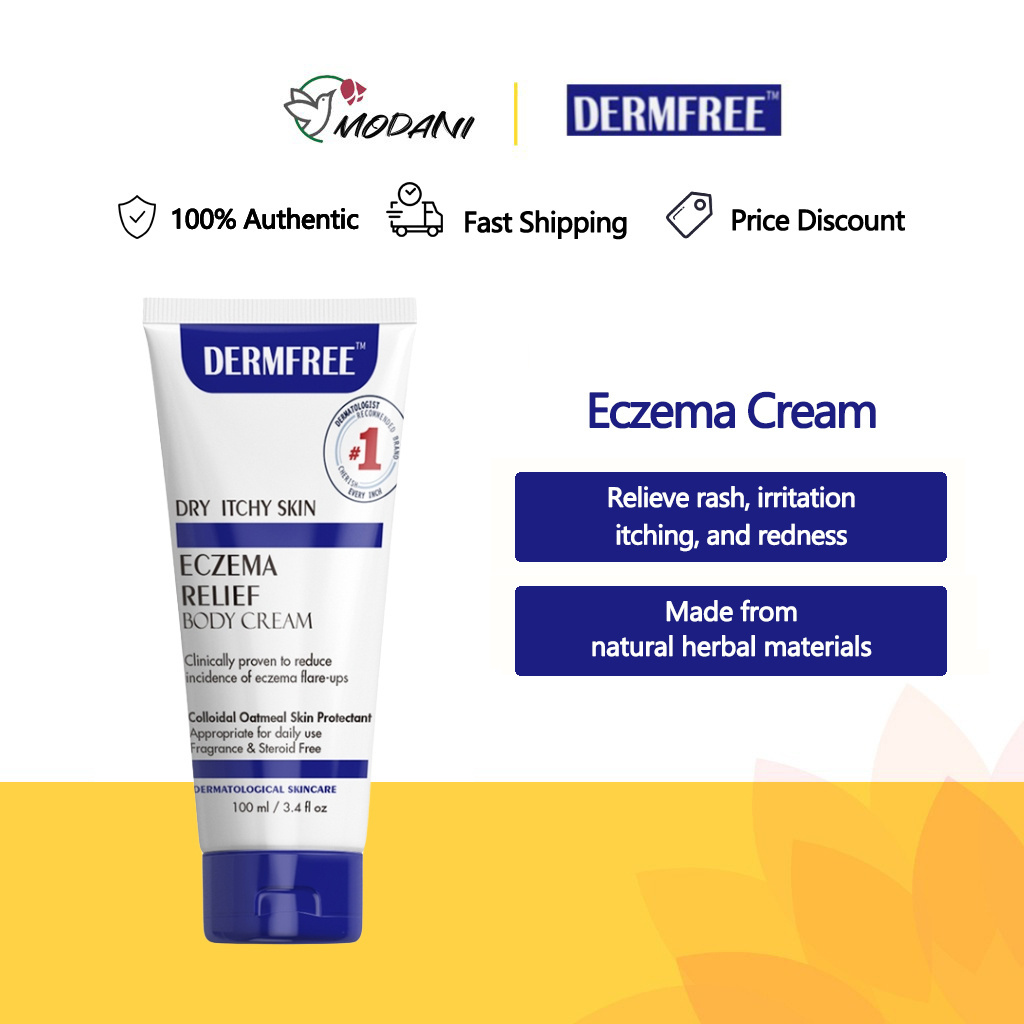 In stock DERMFREE Eczema Cream Valid Dermatitis Pruritus Psoriasis ...