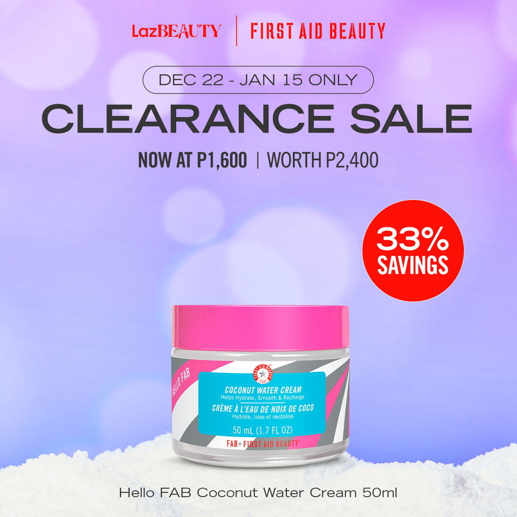 COD FAB First Coconut Water Aid 33 Beauty Clearance 50ml Cream Hello Sale Savings Shopee