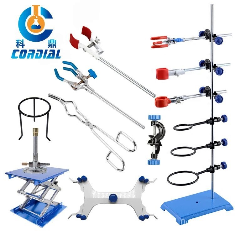 AA390 CORDIAL Burette stand with rod clamp & boss head burette base Lab Testing Equipment