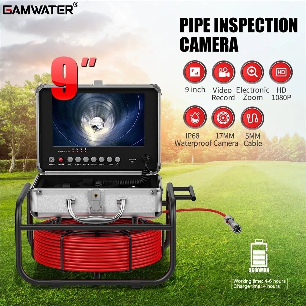 유Pipe Inspection Camera IP68 Drain Sewer Pipeline Industrial Endoscope ...