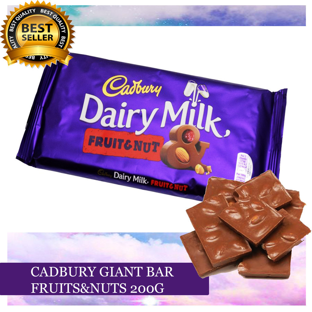 2024 model dairymilk 200g cadbury fruits nuts and bar giant chocolate
