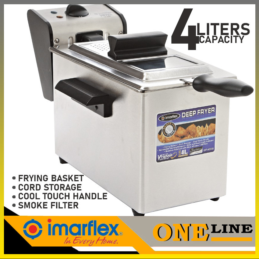 Oneline Imarflex IDF4000S 4L Capacity Stainless Steel Deep Fryer