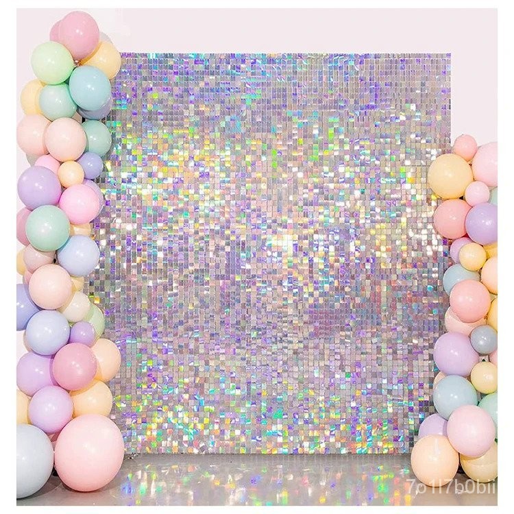 Shimmer Wall Sequins Backdrop Wall Panel Bling Square Panels Wedding ...