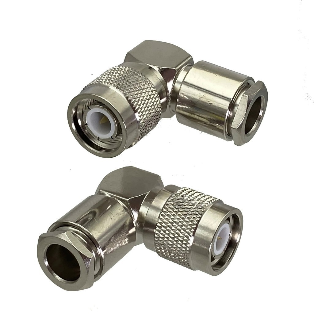 Tnc Male Plug Connector Clamp Rg5 Rg6 Lmr300 Rg304 5d Fb Cable Rf Coaxial Brass 50ohm Right 8860