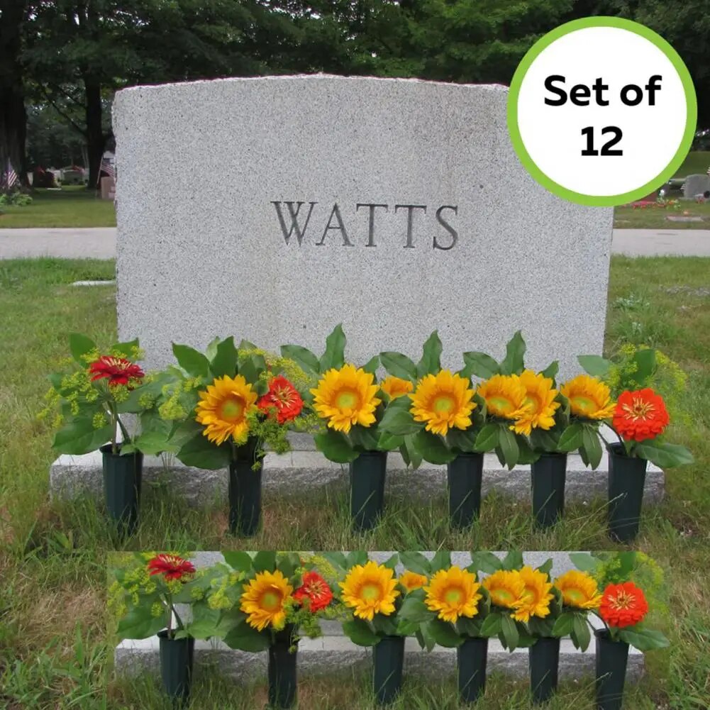 Cemetery Vases Flower Arrangements Durable Stake Cemetery Cone Vases Keep Graveside Flowers Ele