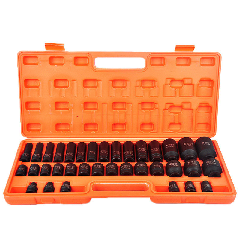 35 Pcs Tool Deep Air Impact King Metric 1/2 Wrench Sae Drive Powerfix ...