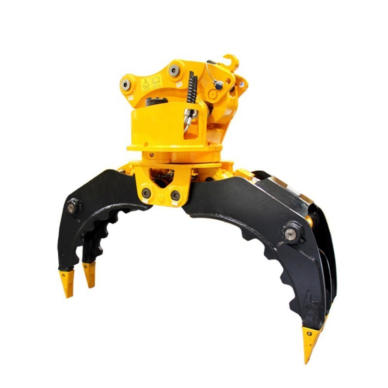 grapple rotator hydraulic excavator attachment grapple small timber log ...