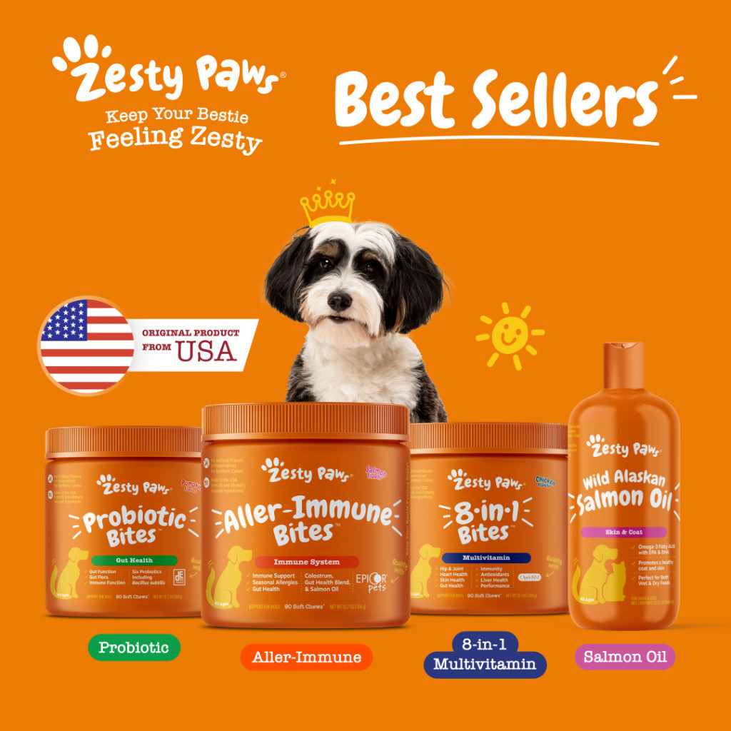 Zesty Paws Best Selling Supplements for Dogs (Aller-Immune Bites - Main Image