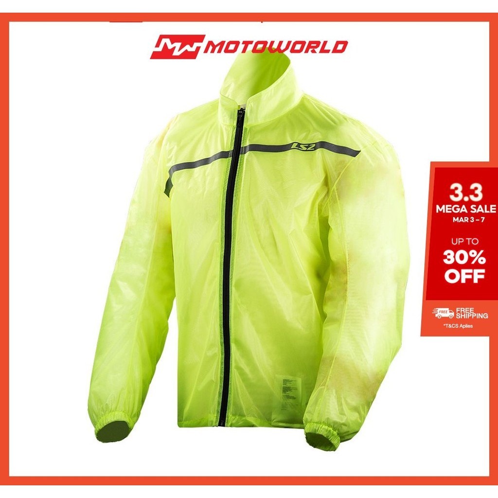 LS2 Men's Motorcycle Rain Jacket Commuter Man Rain Jacket Shopee